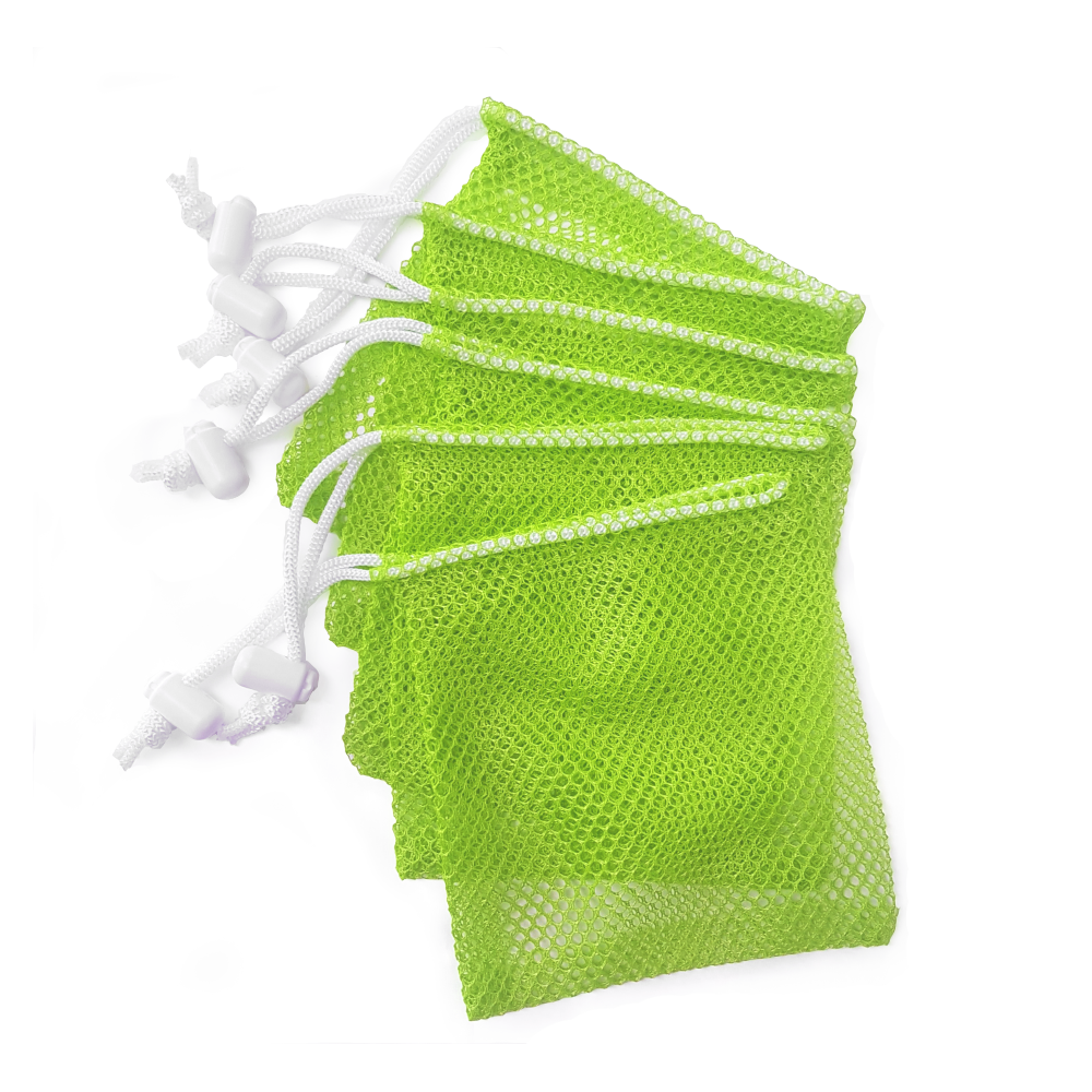 10 Mesh Bags With Toggles, (small) pkg of 10 - Box Cars & One-Eyed Jacks